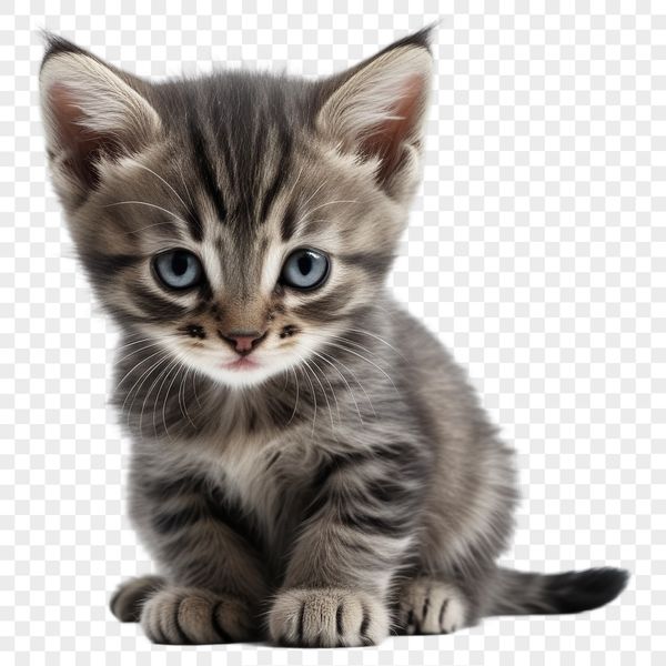 A transparent PNG image featuring a small domestic animal, suitable for personal or commercial use.