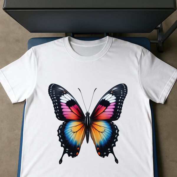 Colorful Insect Design Element A colorful insect with delicate wings, suitable for commercial or personal use in various designs.