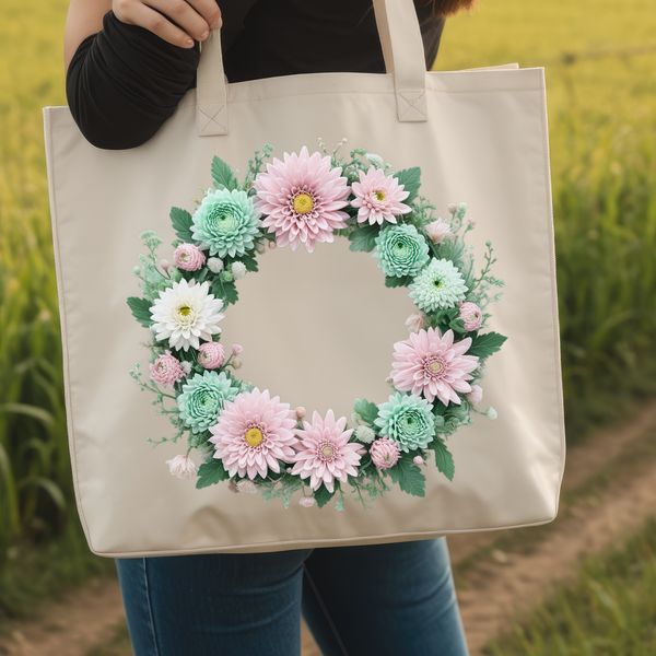 Beautiful Transparent Wreath Image A high-resolution floral wreath with transparent background, suitable for commercial or personal use in sublimation printing.