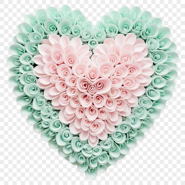 A clear and transparent heart graphic with a white background, suitable for sublimation or printing.