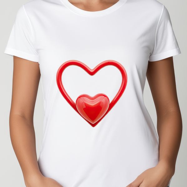 Transparent Heart Image A high-resolution transparent love heart with a clear background for commercial and personal use.