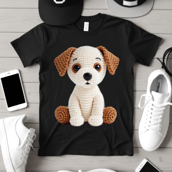Adorable puppy in a clear transparent background, ideal for digital use.
