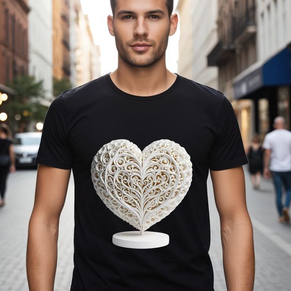 A large, transparent PNG heart with a clear background, suitable for commercial and personal use.