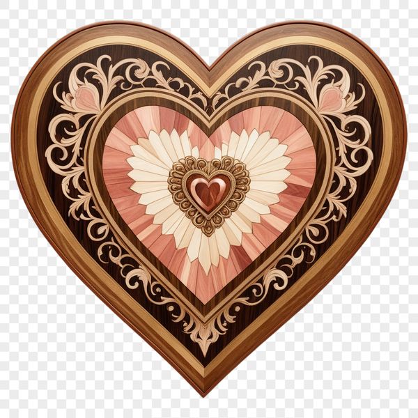 Transparent love heart PNG icon with clear background, suitable for commercial or personal use.