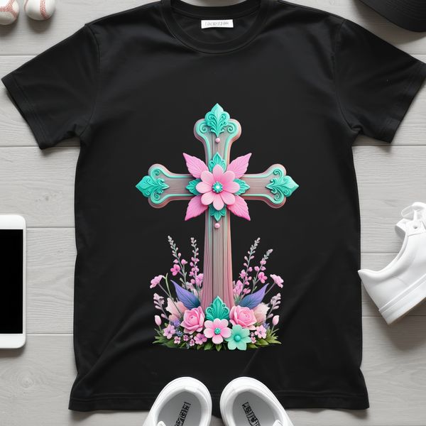 Beautiful High Resolution Cross Design A clear png image of a simple crucifix on a transparent background.