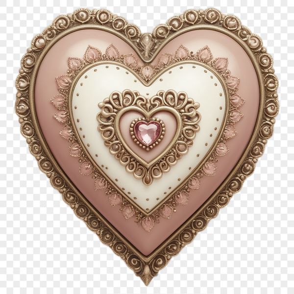 Transparent Outline Love Heart Graphic A clear outline heart icon in a transparent PNG format.