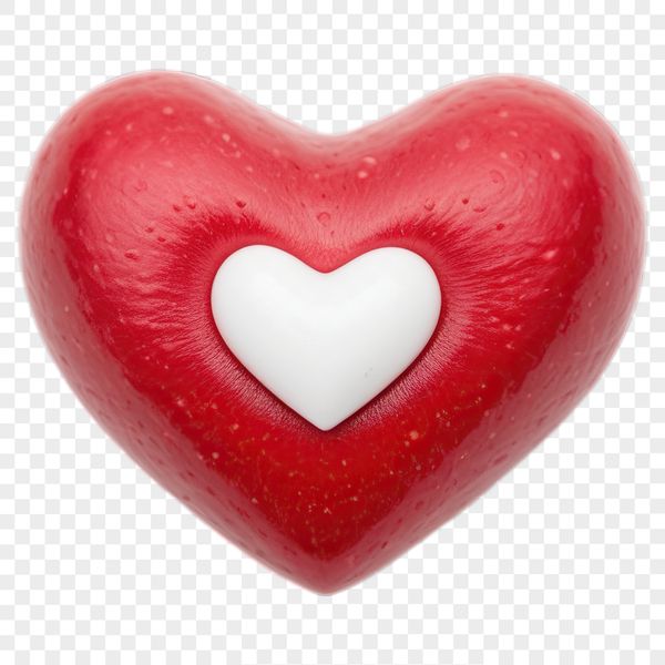 A large, clear PNG image of a love heart, ideal for printing and DIY projects such as invitations, signs, and decals.
