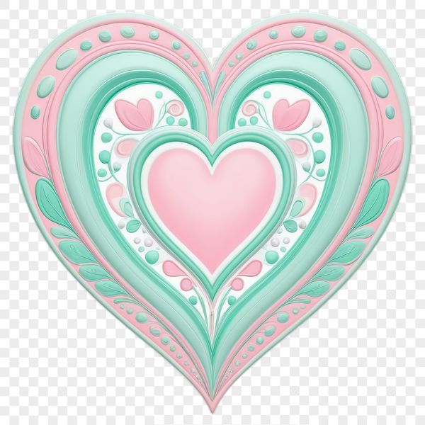 A high-resolution, transparent love heart with a clear background, suitable for commercial and personal use.