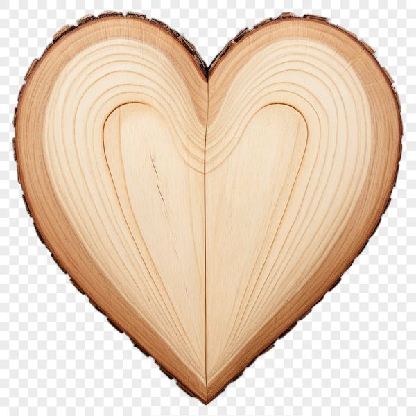High Resolution Heart Shape A transparent heart icon with a clear background, suitable for sublimation and commercial use.