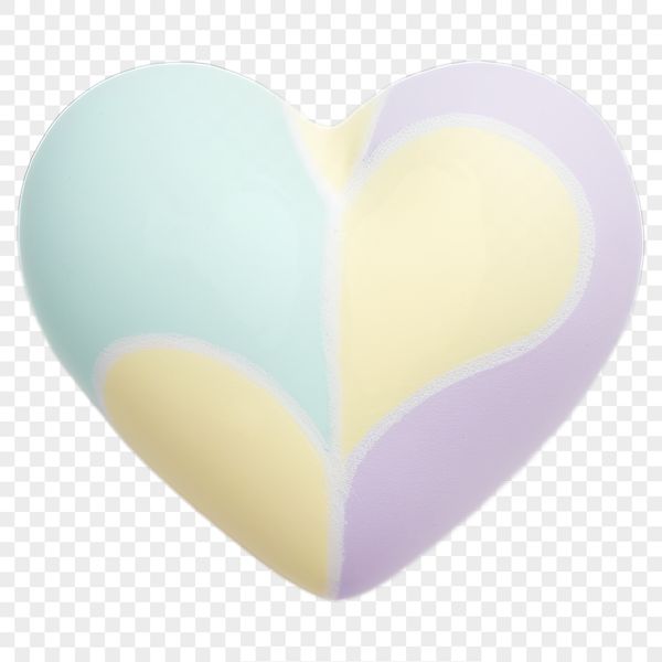 A high-resolution, transparent PNG icon of a stylized love heart suitable for web design or DIY projects.