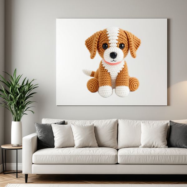 A small, adorable puppy with a clear background, suitable for sublimation printing or digital designs.
