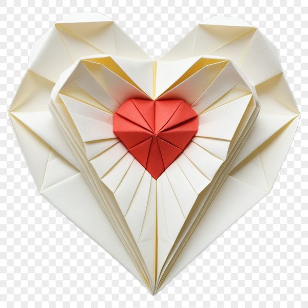 Heart Symbol with Clear Background A high-resolution transparent PNG heart symbol on a clear background.