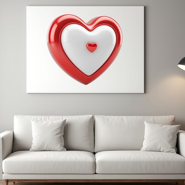 Vector Heart Icon in High Resolution PNG Format with Clear Background