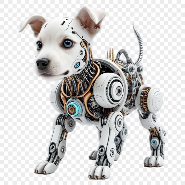 Cute Puppy Clip Art with Clear Background A high-resolution transparent PNG image of a cute dog with a clear background.