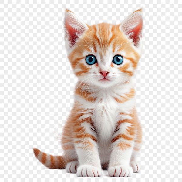 A free transparent PNG image of a playful domestic cat in a digital format suitable for print and web use.