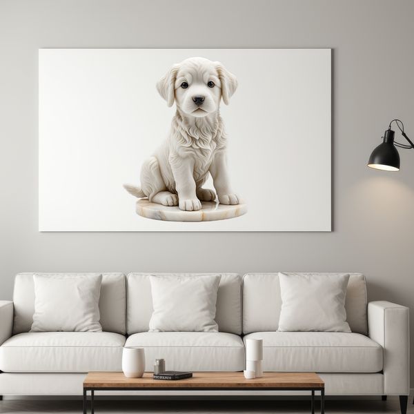 Free Small Dog Digital Graphic Illustration A free digital image of a small dog in a simple setting, suitable for use in various creative projects.
