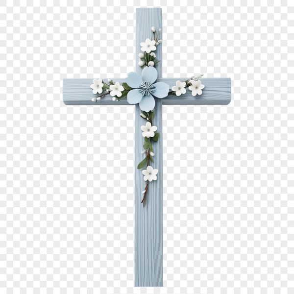 High Resolution Transparent Cross Symbol A simple transparent PNG file of a Christian crucifix icon on a clear background.