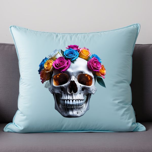 Decorative Skull Clipart for Print High resolution skull clipart in PNG format, ideal for DIY projects like invitations, signs, and stickers.