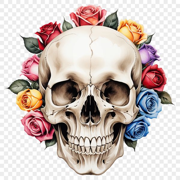 Free High-Res Skull PNG Image A high-resolution, transparent PNG image of a skull with a clear background.