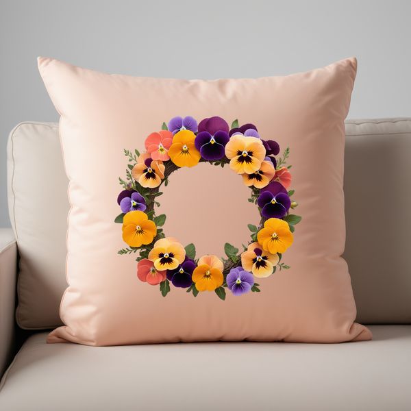 Wreath Design for Digital Use A digital floral wreath with transparent background, suitable for commercial or personal use.