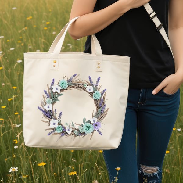 A high-resolution floral wreath with a clear background made from individual flowers, ideal for printing or digital use.