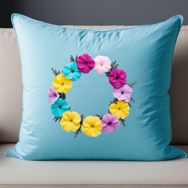 Beautiful High-Res Flower Wreath PNG A high-resolution floral wreath design with a transparent background, suitable for commercial and personal use.