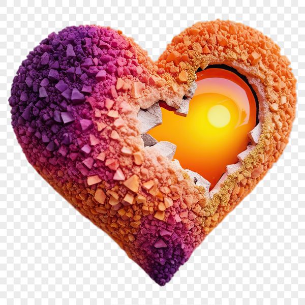 Simple heart shape with a clear background for commercial use and personal projects.