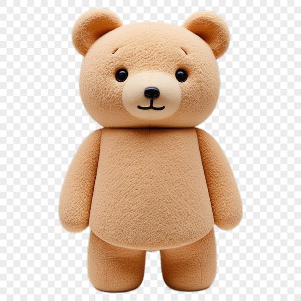 Transparent Teddy Bear Graphic PNG A transparent high-resolution teddy bear illustration suitable for commercial and personal use.