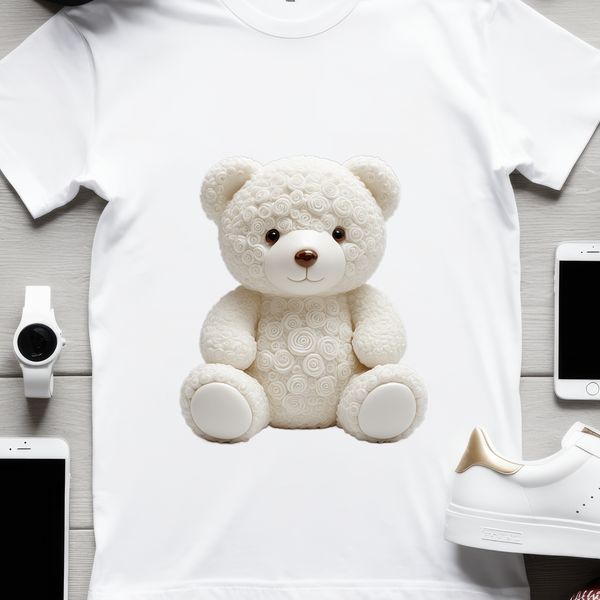 A high-resolution transparent teddy bear with a clear background, suitable for commercial or personal use.