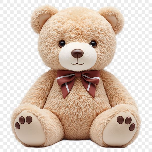 Cartoon Teddy Bear Illustration A high-resolution transparent PNG image of a cartoon teddy bear with a clear background.