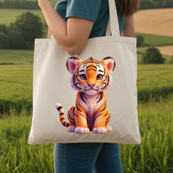 High-resolution image of a large tiger in clear background, suitable for print and commercial use.