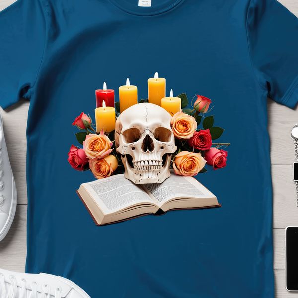 A high-resolution PNG image of a decorative skull illustration.