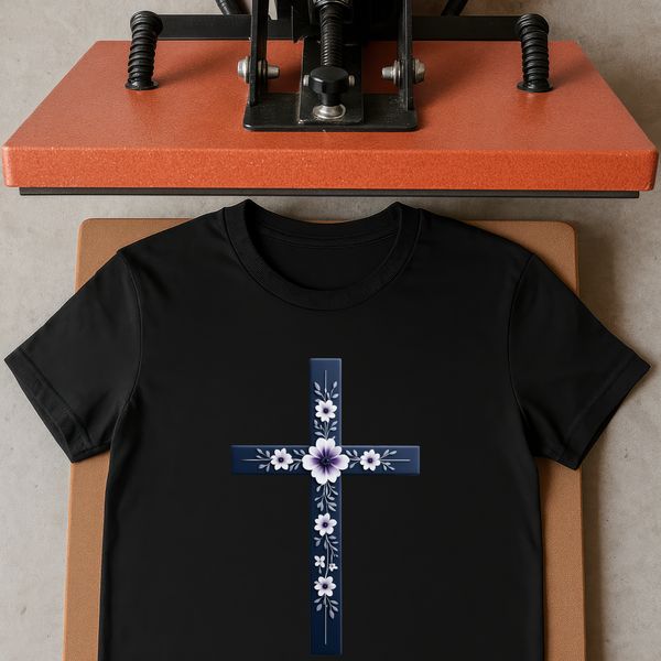 Christian Cross Illustration PNG File A simple transparent illustration of a Christian cross with no background.