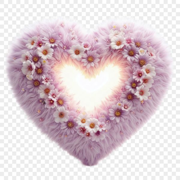 Large Transparent Heart Image A large transparent PNG graphic of a stylized heart icon suitable for web design and commercial use.