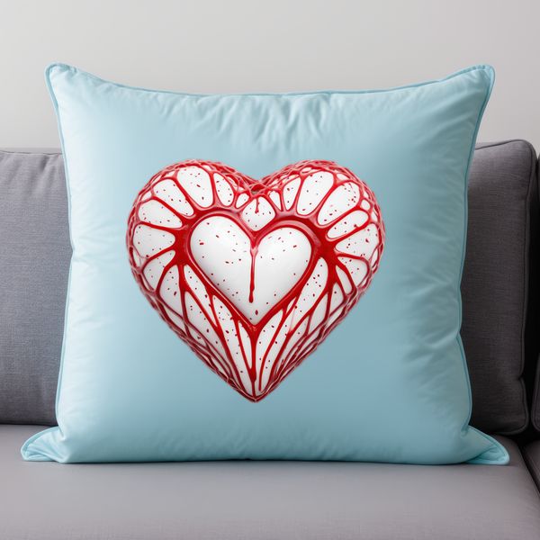 Simple Transparent Heart Symbol PNG A simple heart symbol with a transparent background, ideal for printing or digital use.