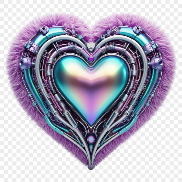 A clear, high-resolution illustration of a heart icon with transparent background.