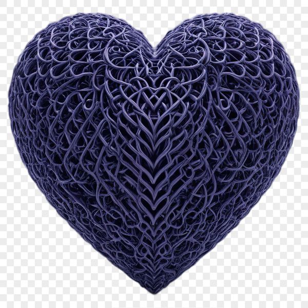 Stylized Heart Image Free Download A transparent PNG icon of a stylized heart symbol.