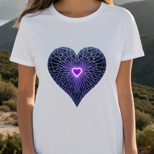 Beautiful Clear Background Heart Design A transparent PNG heart icon with a clear background, suitable for sublimation printing and commercial use.