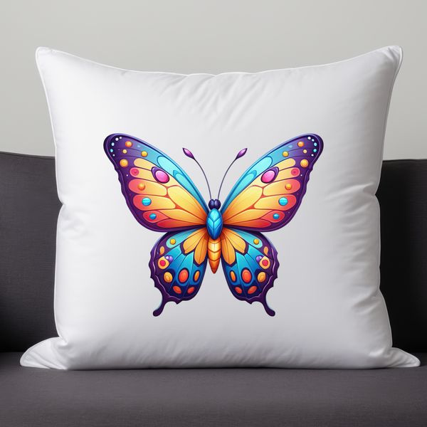 High-Res Insect Illustration A high-resolution transparent PNG image of a colorful butterfly with intricate details against a clear background.
