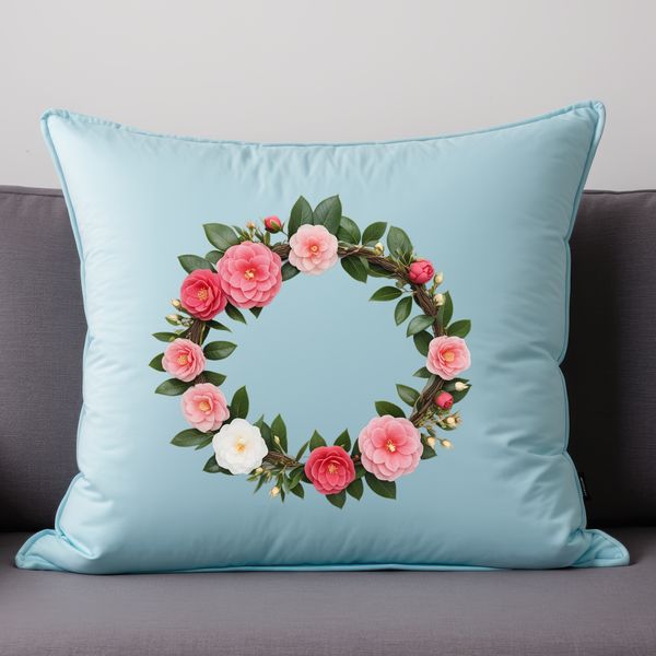 Clear Background Floral Wreath Clip Art A high resolution floral wreath designed with a clear background in PNG format.