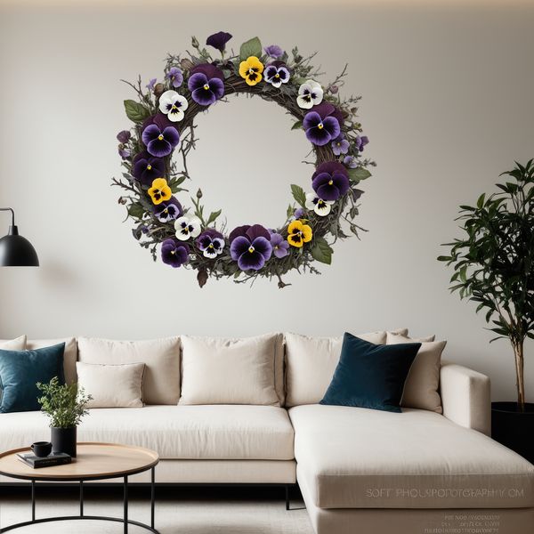 Beautiful Floral Wreath Clip Art PNG High-resolution floral wreath clip art with transparent background, suitable for commercial or personal use.