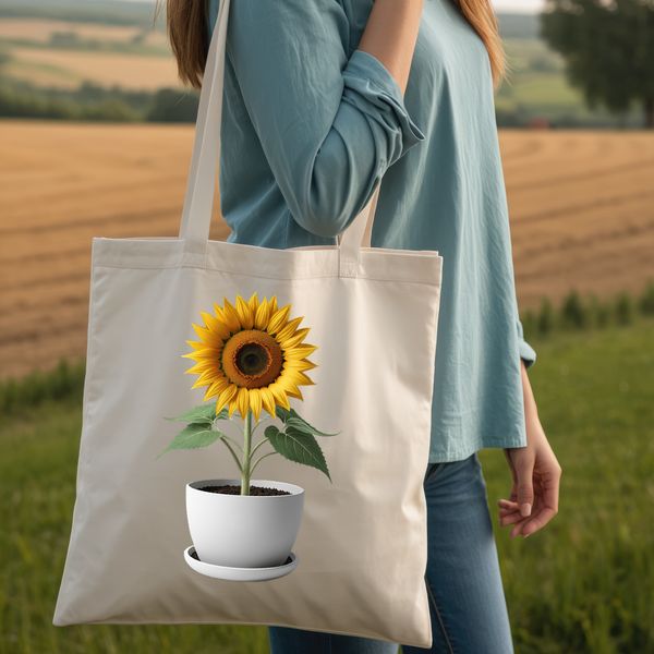 High-Quality Transparent Flower Image A high-resolution transparent PNG image of a sunflower in a flower pot.