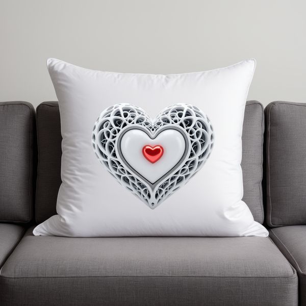 Large Heart Clip Art with Clear Background Heart icon with clear background, designed for high-resolution printing and commercial use.