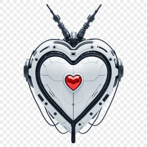 Heart Graphics for Valentine's Day A transparent PNG heart with a clear background, suitable for commercial or personal use in various designs.