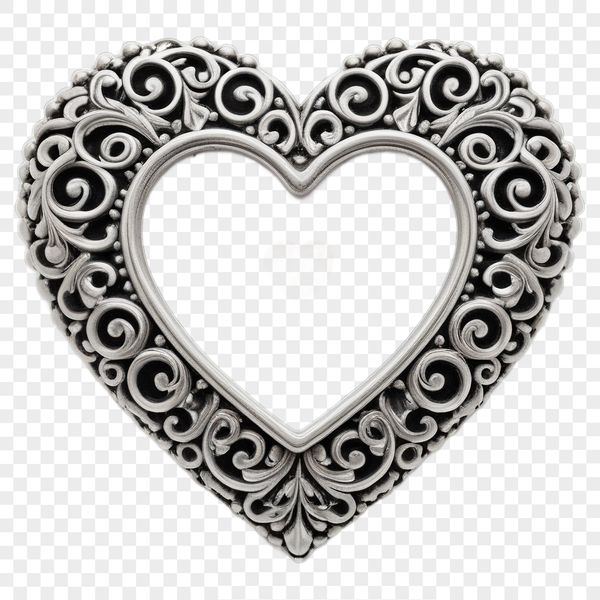 Free Heart Icon in PNG Format A transparent heart icon with a clear background in PNG format.