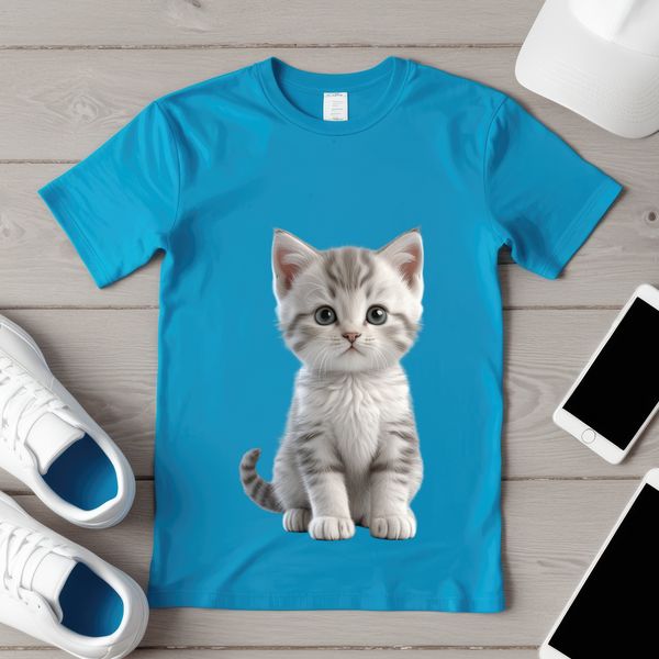 Cute and Playful Kitten Image A cute kitten with a clear background.