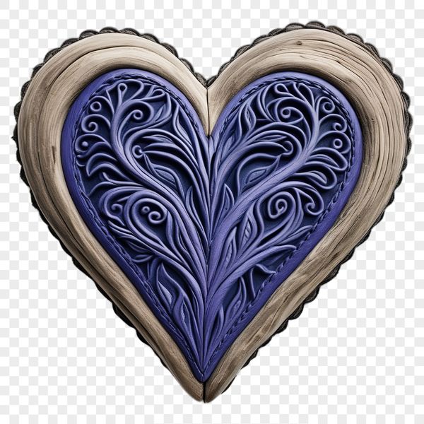 A high-resolution heart icon in transparent PNG format with a clear background.