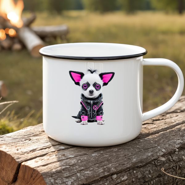 A high-resolution, transparent image of a playful puppy.