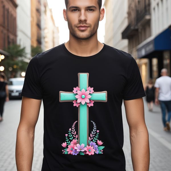 Cross Illustration A high-resolution transparent image of a cross with intricate details and a clear background.