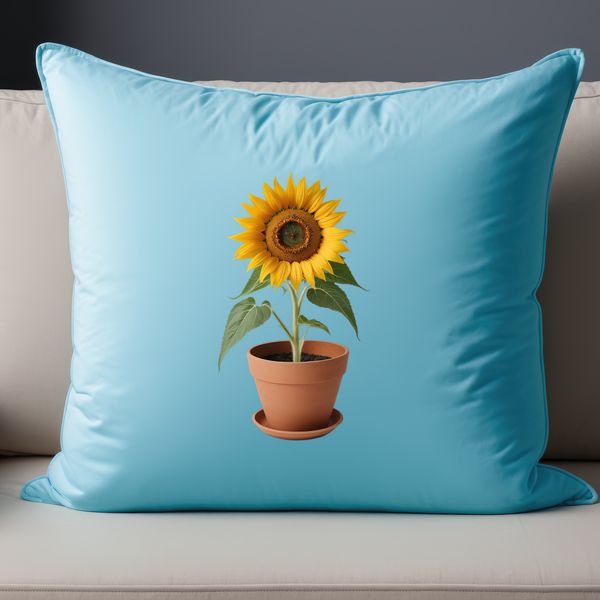 Large High-Res Floral PNG Image A high-resolution PNG image of a single sunflower in full bloom against a clear background.
